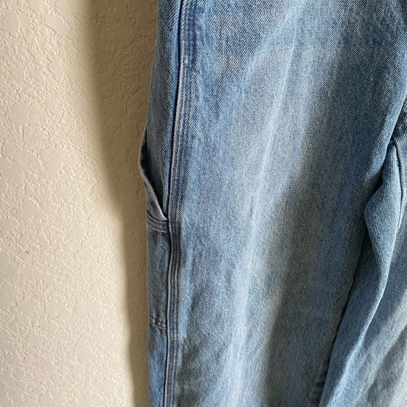 Madewell Denim Relaxed Carpenter Cottagecore Overalls in Lewisberg Wash Size XXS - Picture 9 of 16